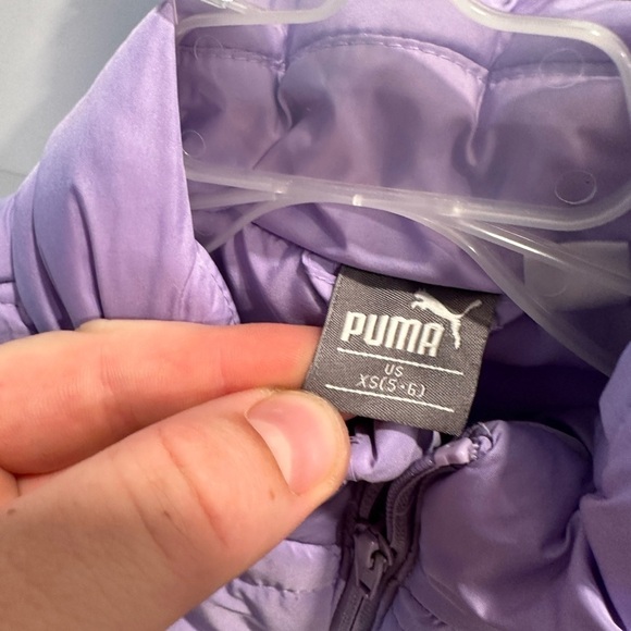 Puma girl vest puffer size xs 5-6 - Picture 3 of 4